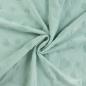 Preview: 0,5 MTR. ♥ FROTTEE HEARTS JACQUARD DUSTY MINT ♥