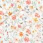 Preview: 0,5 MTR. ♥ MUSSELIN FLOWERS APRICOT ♥