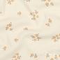 Preview: 0,5 MTR. ♥ RIPPSTRICK JERSEY  FLOWERS NATURAL ♥