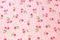 Preview: 0,5 MTR.  AQUARELL KIRSCHEN ROSE - BAUMWoLLE POPELINE