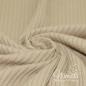 Preview: 0,5 MTR. ♥ BREITCORD RIPPSTRICK JERSEY HELL TAUPE ♥