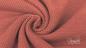 Preview: 0,5 MTR. Jacquard Baumwoll Sweat Meliert TeRRaCoTTa - Lammfleece