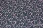 Preview: 0,5 MTR. ♥ FRENCH TERRY HEARTS NAVY ♥