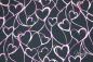 Preview: 0,5 MTR. ♥ FRENCH TERRY HEARTS NAVY ♥