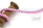 Preview: 1 MTR. ♥ RUNDE ZiCKZaCK KORDEL PINK/WeiSS - 10mm ♥