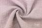 Preview: 0,5 MTR. ♥ DouBLE GAUZE - Musselin  ROSE/GRAU meliert - Baumwollstoff ♥