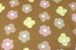 Preview: 0,5 MTR. ♥ FRENCH TERRY - SOMMERSWEAT DAISY FLOWERS BRAUN/ROSE ♥