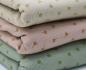 Preview: 0,5 MTR. ♥ RIPPSTRICK JERSEY STREUBLÜMCHEN - KHAKI LIGHT ♥