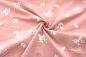 Preview: 0,5 MTR. ♥ BESTICKTE BLuMEN - ROSE - 100% BAUMWOLLE ♥