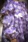 Preview: 0,5 MTR. ♥ WAFFEL STRICKJERSEY - FLOWERS LAVENDEL ♥