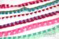 Preview: ♥1 Mtr. MiNi Quastenborte FLiEDER/Pink - zweifarbig - 15mm ♥