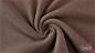 Preview: 0,5 MTR. ♥ BIO Doubelface Baumwollfleece Dusty BRAUN - 100% Baumwolle ♥