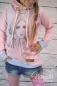 Preview: 0,5 MTR. KUSCHLIGER SWEAT ROSE - mehrfarbig Meliert