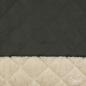 Preview: 0,5 MTR. ♥ SUPER WEICHER ABGESTEPPTER JACKENSTOFF VELOUR KHAKI ♥