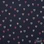 Preview: 0,5 MTR. ♥ WEICHER FEINCORD GlITZER HEARTS NAVY  ♥