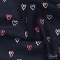 Preview: 0,5 MTR. ♥ WEICHER FEINCORD GlITZER HEARTS NAVY  ♥