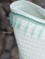 Preview: 1 MTR. ♥ QUASTE ZACKENBORTE - UNI - Dusty MINT ♥