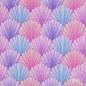 Preview: 0,5 MTR. ♥ COLORFUL GLITZER MERMAID SHELLS FRENCH TERRY ♥