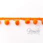 Preview: 1 MTR. ♥ PomPom Bommelborte ORANGE ♥