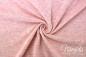 Preview: 0,5 MTR. ♥ BAUMWOLLJERSEY POINTOILLE Lochstickerrei RoSA/APRICOT  MeLIERT ♥