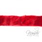 Preview: 1 MTR. ♥ KUNST FeLLBORTE ROT - 4cm ♥