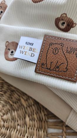 0,5 MTR. ♥ RIPPSTRICK JERSEY HAPPY BEAR ♥