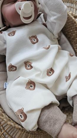 0,5 MTR. ♥ RIPPSTRICK JERSEY HAPPY BEAR ♥