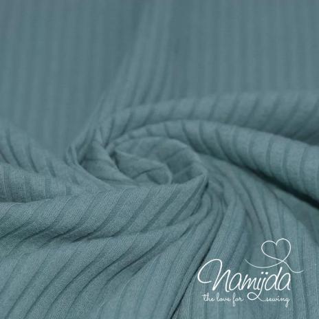 0,5 MTR. ♥ BREITCORD RIPPSTRICK JERSEY DARK PASTELL MINT ♥