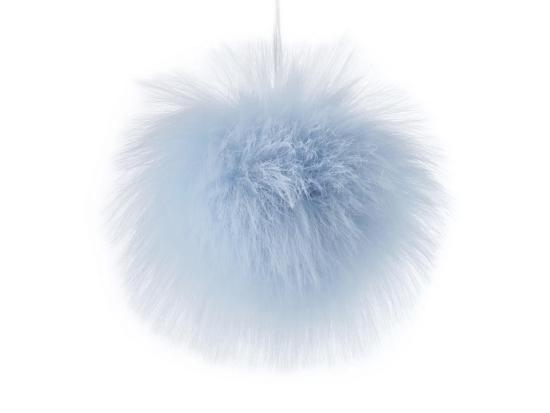 1 Stück FeLLbommel - Bommel HELLBLAU - 8cm