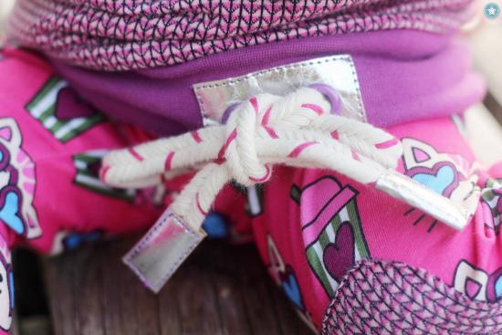 1 MTR. ♥ Zopfmuster Hoodie Kordel PiNK - 11mm ♥