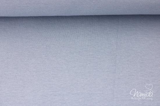 ♥0,5 Mtr.  BIO Bündchen GLATT - DUSTY BLUE - Schlauch ♥