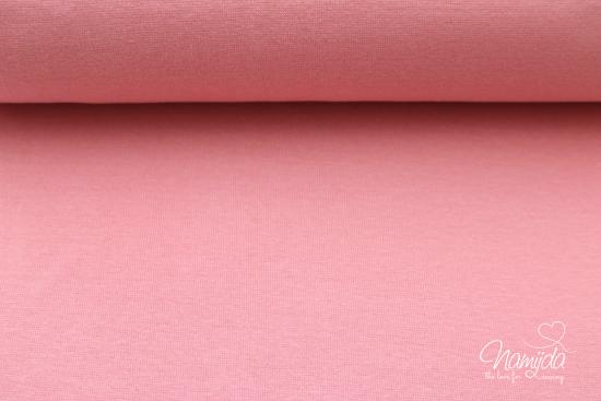 ♥0,5 Mtr. BIO Bündchen GLATT - ROSE ROUGE - Schlauch ♥