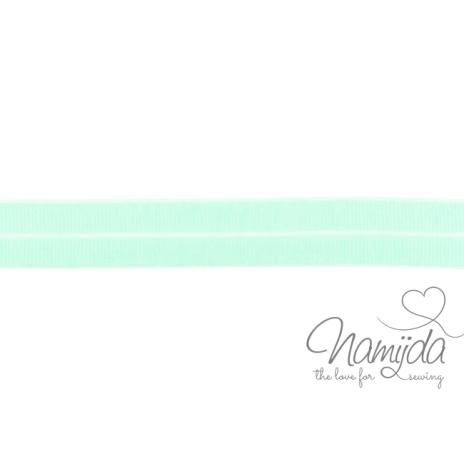 1 MTR. ♥ Elastisches Einfassband MATT - HELL MINT - 20mm ♥