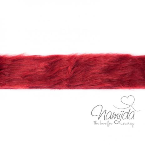 1 MTR. ♥ KUNST FeLLBORTE BORDEAUX - 4cm ♥