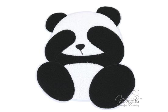 1 Stück - XXL PANDA CHENILLE PATCH GROSS