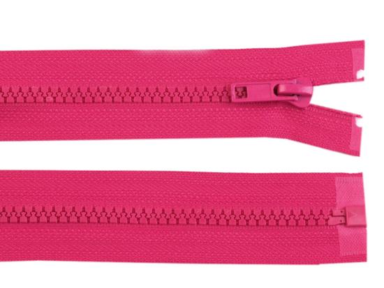 1 Stück Jacken Reißverschluss PINK - 40cm - teilbar