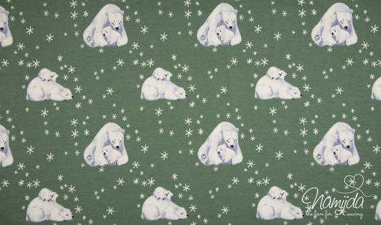 0,5 MTR.  ICE BEAR DuSTY GREEN - JERSEY