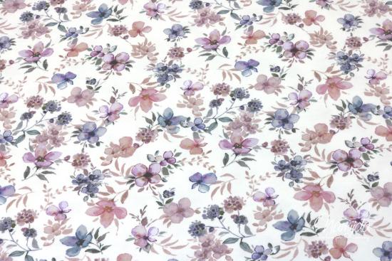 0,5 MTR. ♥ FLOWERS JERSEY - FLIEDER ♥