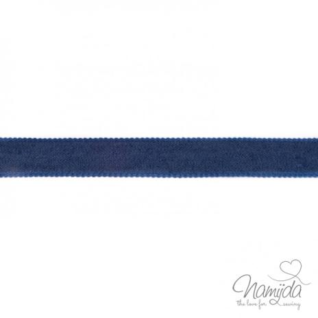 1 MTR. ♥Jeans Band mit dunkler Spitze - Dunkelblau 25mm ♥