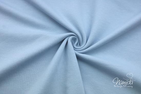 0,5 MTR. ♥ KUSCHLIG WEICHER BIO SoFT SWEAT HIMMELBLAU ♥