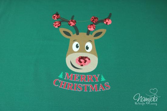 1 PANEL ♥ XMAS RENTIER   FRENCH TERRY ♥