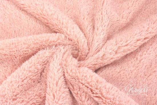 0,5 MTR. ♥ KUSCHELWEICHER LUREX TEDDY ROSE ♥ 