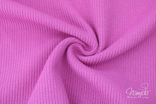 0,5 MTR. BAUMWOLL STRICKSTOFF CUTE - PINK