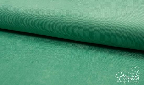 0,5 MTR. ♥ WEICHER FEINCORD EMERALD GRüN ♥