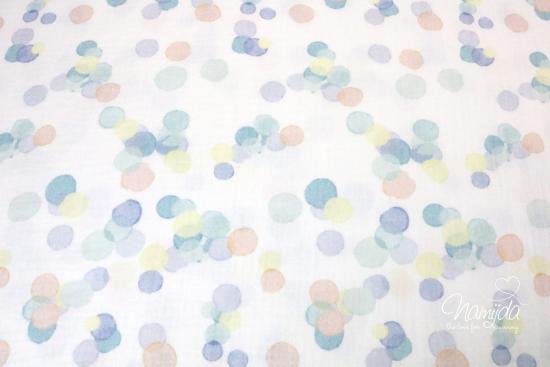 0,5 MTR. ♥ MUSSELIN DOUBLE GAUZE - PASTELL BUBBLE MINT/PETROL ♥