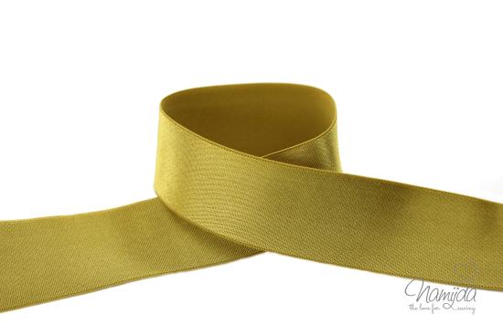 1 MTR. Soft SCHIMMER Gummiband 30mm - GOLD