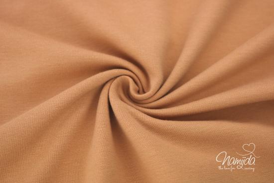 0,5 MTR. ♥ BIO SoMMER BAUMWOLL SWEAT/FRENCH TERRY DARK APRICOT ♥