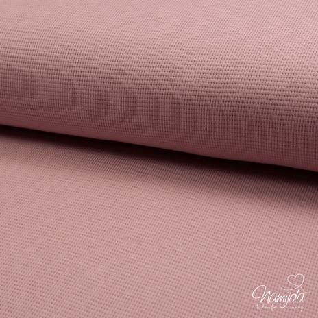 0,5 MTR. WAFFEL JERSEY 100% BAUMWOLLE - DuSTY RoSE