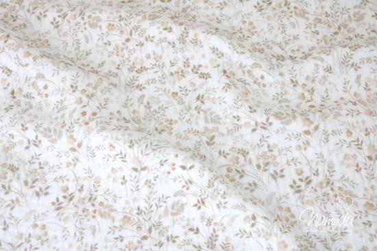 0,5 MTR. ♥ MUSSELIN ROMANTIC FLORAL NATURE  ♥