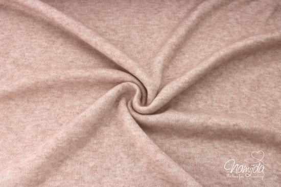 0,5 MTR.  SUPER FLAUSCHIG - WEICHER  STRICKSTOFF ROSE meliert ♥